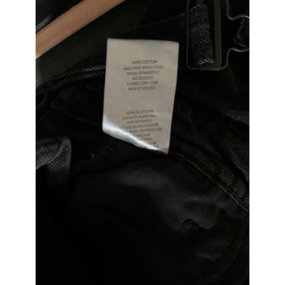 NEW Cest Toi Black Label Denim Distressed Overall Bib Shorts Womens Small Y2K - Picture 9 of 9